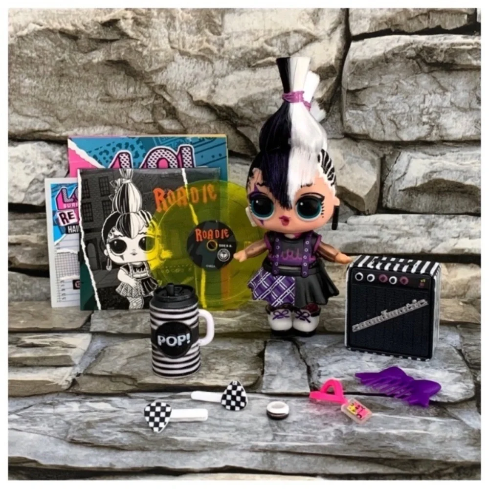 Roadie RM-008 Popular LOL Surprise Remix Hair Flip Doll Music New Accessories
